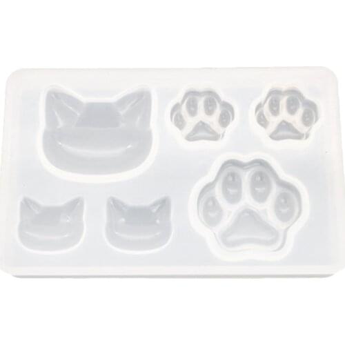 DIY Cabochon Silicone Mold Cat Claw Jewelry Necklace Pendant Crafts Molds