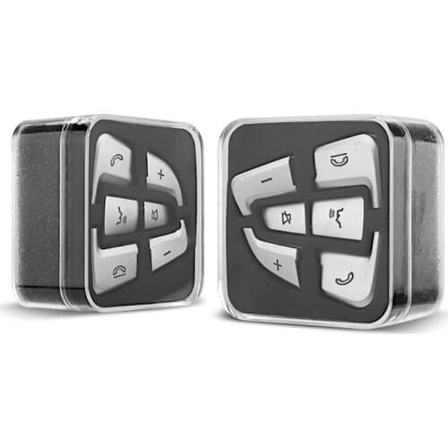 For Mercedes Benz A B C GLC CLA CLS GLE GLS GLK Class ABS Chrome Car Steering Wheel Button Covers