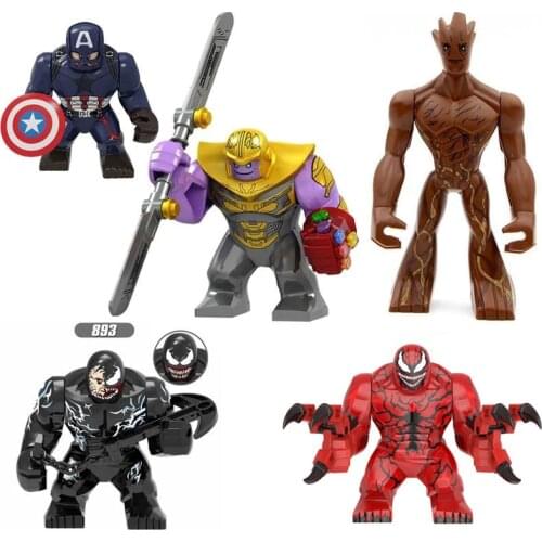 Disney Hulk anime figure Toy Iron Man Batman Venom Wolverine Super Heroes Building Blocks Figures Sets Toys For Children Gifts