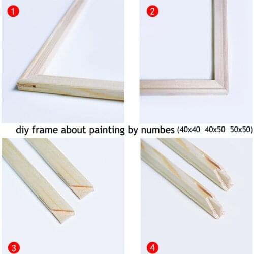 Painting by numbers Inner frame picture frame diy combo box do-it-yourself assembly