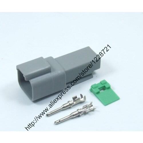 2 Way Plug Connector Kit DT04-2P 2 Pins Female Wire Connector Kit Complete With Wedgelocks&Crimping Terminal