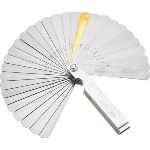 Multifunctional 32 Blade Stainless Steel Gauge Imperial Metric Guitar String Height Tool Guitar Measuring Tool