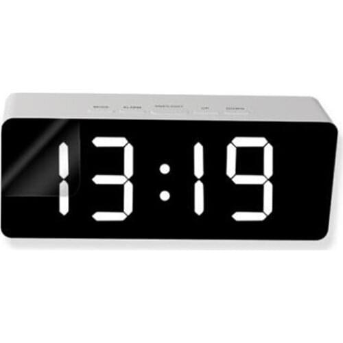Multi Function Mirror LED Clock Makeup Mirror Alarm Clock Electronic Clock