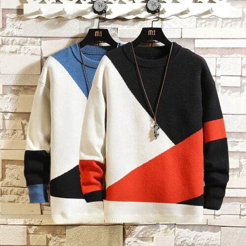2021 New Mens Sweaters Spring Autumn Winter Clothes OverSize 5XL 6XL 7XL Korea Style Casual Standard Pullovers