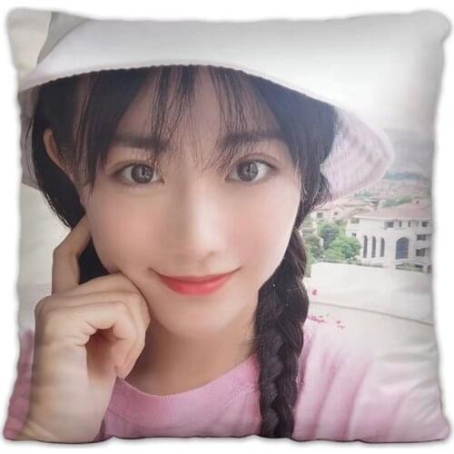 Mou Xing Pillowcase Pretty Scholar Yu Lexuan Same Paragraph Star Photo Poster Cushion Cover Souvenir Turquoise Home Decor Call