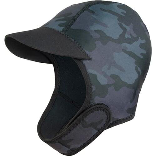 2MM Neoprene Diving Headgear men women UV-proof Sun-proof surfing snorkeling cap winter thermal hood fishing hat swimming cap