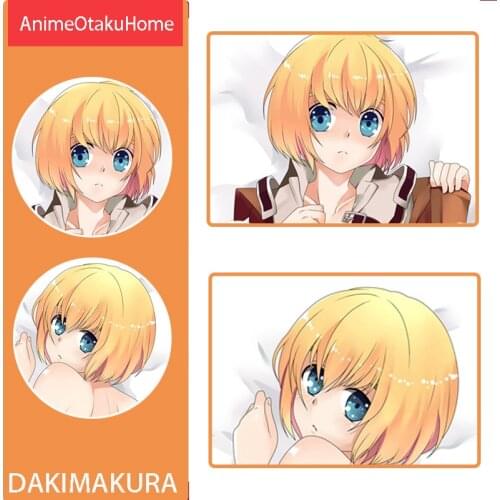 Attack on Titan Shingeki no Kyojin Armin Arlert Anime Male Pillowcases Dakimakura Hugging Body Pillow Case Cover Bedding