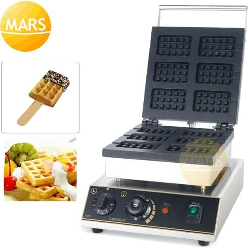 Industrial Waffle Maker Electric Waffle On a Stick Maker Iron Machine Baker Non-stick Belgium Waffle Baking Equipement 220V 110V