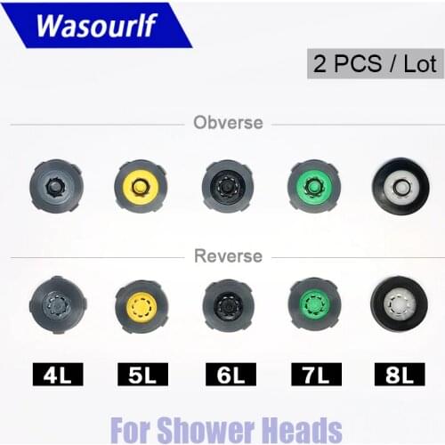 WASOURLF 2 PCS Water Saving Device Regulator 4L 6L 8L Aerator Water Controller Reducer Shower Head Faucet Shower Hose Pipe Bath