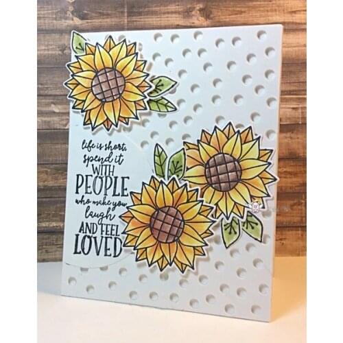 Mmao Crafts Metal Steel Cutting Dies New Circle hole frame Stencil For DIY Scrapbooking Paper/photo Cards Embossing Dies