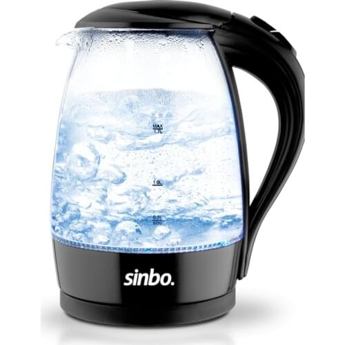 Sinbo SK-7338 1700 ML Glass blue Light Kettle illuminated