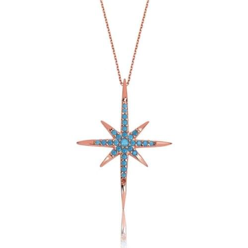 Tevuli 925 Sterling Silver Pole Star Lady 'S Necklace