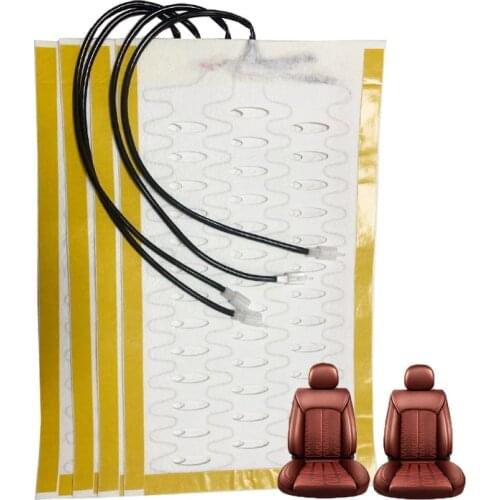 Universal 12V Alloy Wire Heated Seat Heater Pads Fast Heating Winter Warmer Seat Covers Set Fit For Car Seat Heater