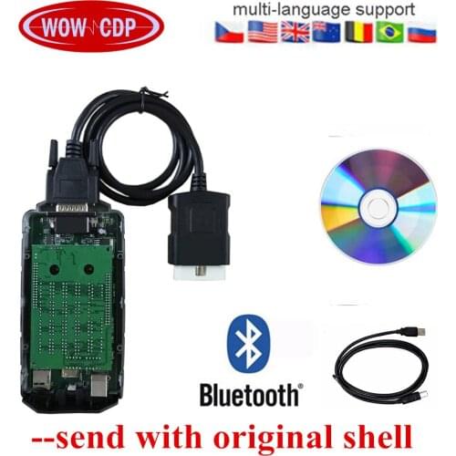 WOW CDP 2021 vd ds150e cdp pro plus with Bluetooth V5.00812/2017.R3 with keygen for delphis obd2 car truck scanner tool