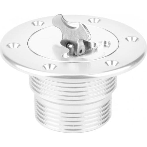 ID 43.5mm/1.71in Aluminum Alloy Flush Mount Fuel Cell Surge Tank Cap 6 Bolt Opening Car Accessories