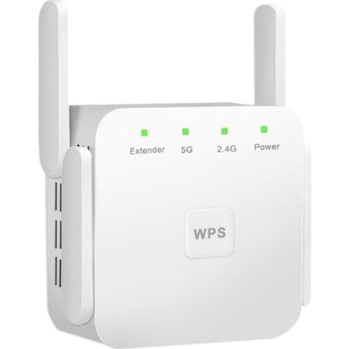 ALLOYSEED 2.4&5Ghz Wireless WiFi Repeater Range Extender 1200Mbps Wi-Fi Amplifier Router 802.11ac/a/b/g/n Wi Fi Signal Booster