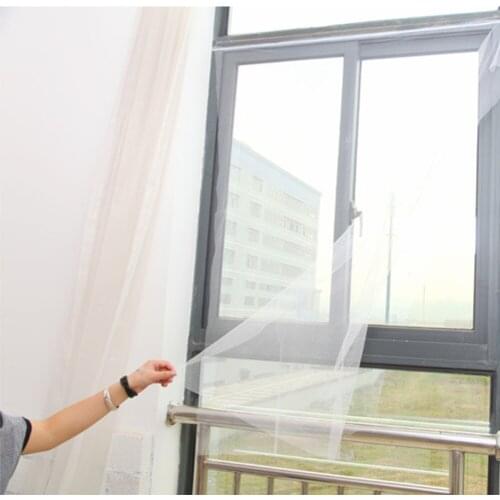 Insect Fly Mosquito Indoor Anti Mosquito Window Self-adhesive Mesh Window Screen Protector Curtains Screen Home Protector