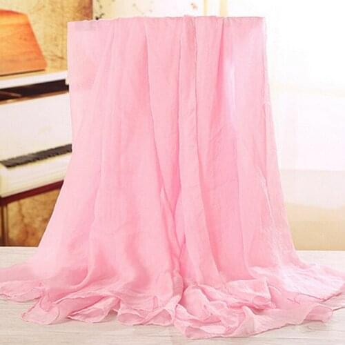 2019 New Chiffon Cover Up Women Summer Beach Solid Color Soft Bikini Cover Up Swimsuit Swimwear