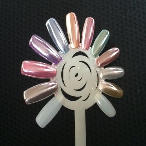 1 box SUPER MIRROR Silver Pigment Chrome Mirror Powder Nail Art Decoration Sequins Nail Glitter Powder Manicure Silver Powder