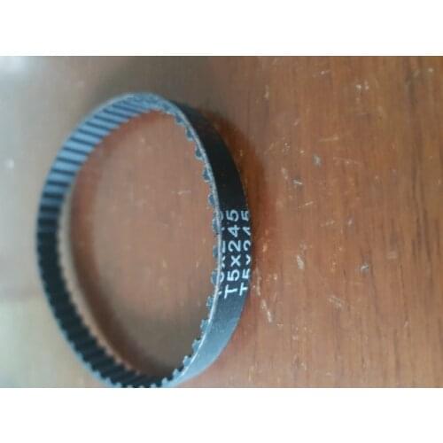15PCS T5-245-8MM rubber closed loop belt T5 timing belt Lenght 245 Teeth 49 width 8mm