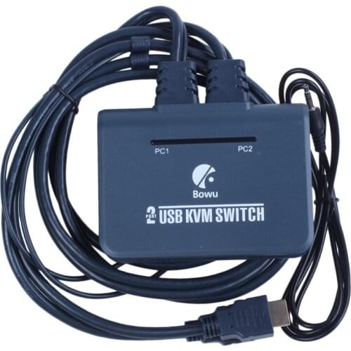 2 Port HDMI KVM Switch with Cables EL-21UHC
