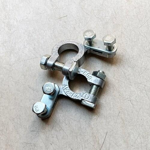 2 PCs Battery terminals for car, zinc terminals for battery, battery terminals with fastener