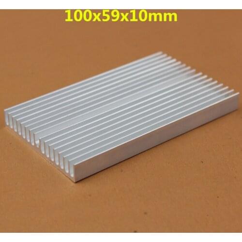 50 Pieces/lot 100*59*10mm Power Radiator Aluminum LED Heat Sink