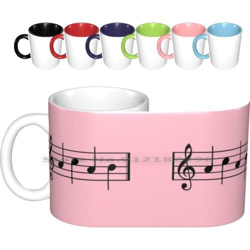 Acab In Musical Notes-Pink Ceramic Mugs Coffee Cups Milk Tea Mug Acab Police 1312 Protest Music Notes Musical Notes Black Lives