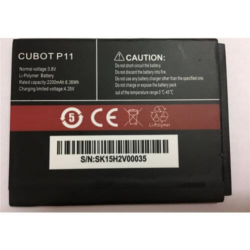 Mobile phone battery for CUBOT P11 battery 2200mAh Original battery High capacit Mobile Accessories for CUBOT phone battery