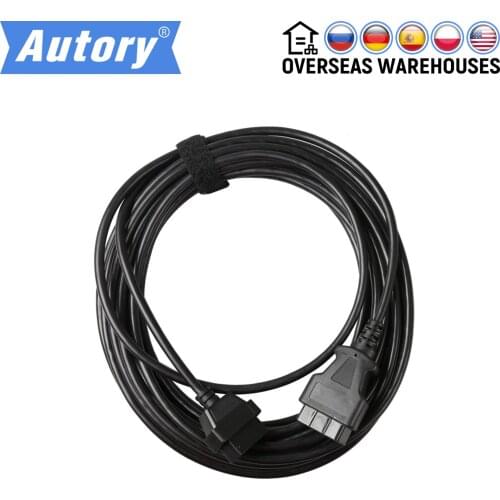10 Meters OBD2 OBD II Car Extension Cable Connectors 16PIN Male To Female Connector 10m For Auto Free Shipping