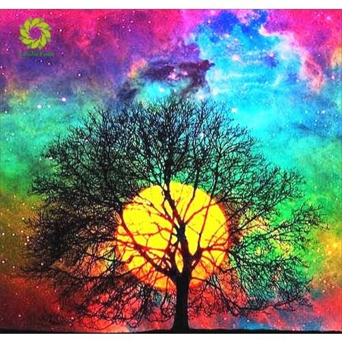 DIY Diamond Painting Tree Diamonds Embroidery Diamond Mosaic Sale Full Drill Square Scenery Rhinestones Picture
