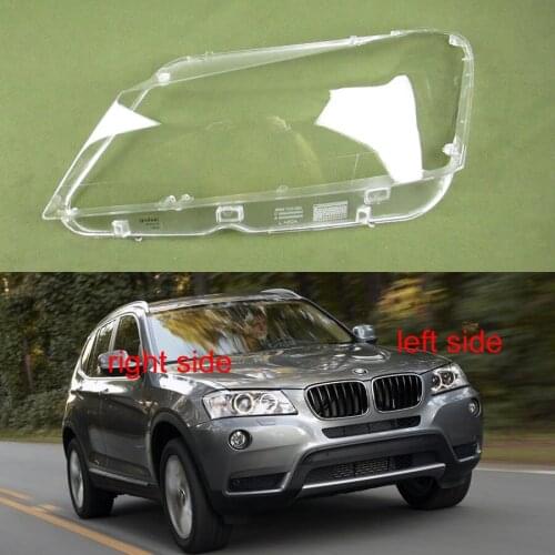 For BMW X3 F25 2010 2011 2012 2013 Front Lampshade Headlight Transparent Cover Headlight Housing Headlamp Cover Lens