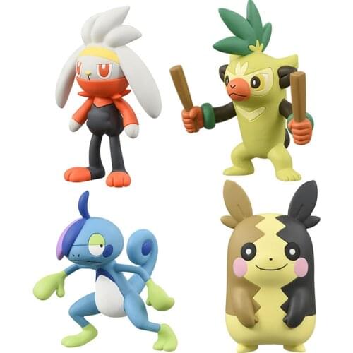 Sword and Shield Raboot Thwackey Drizzile Morpeko Pokemons Action Figure Model Toys Pokemones Toys Anime Figures Kids Gifts