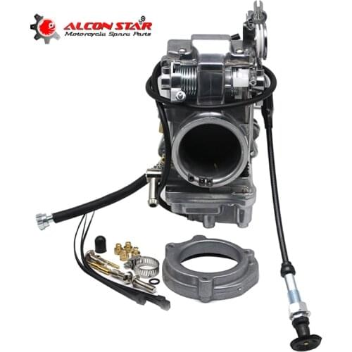 Alconstar- Motorcycle Carburetor Mikuni HSR42 HSR45 HSR48 Pumper Carb for Harley EVO Twin Cam Sportster 883 Tour Glide Softail