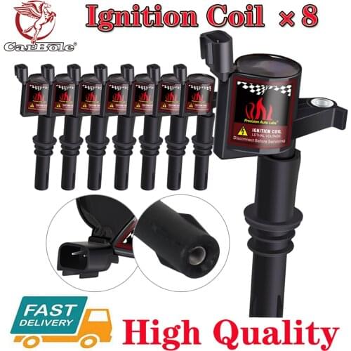 8 PCS Ignition Coils Pack For Ford F150 F250 F550 2004 2005 2006 2007 2008 5.4L V8 6.8L V10 High Quality New DG511 Ignition Coil