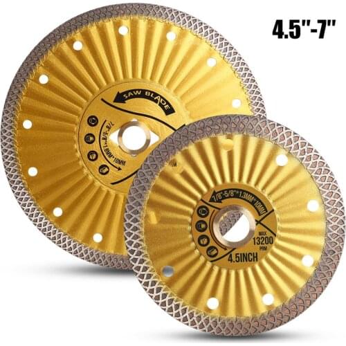 4.5"/7" Super Thin Diamond Tile Blade Porcelain Cutting Blade for Cutting Porcelain Tile Granite Marble