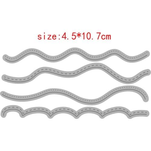 Sirius Water ripple background Metal Cutting Dies Stencils Template for DIY Scrapbooking Embossing Paper Cards Album Making Die