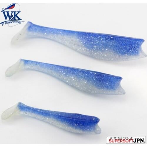 Saltwater Fishing Lure 3" 7.5 cm 5pcs Bass Fishing Lure Swim Bait Minnow Shad Lure Free Shipping Soft Lure