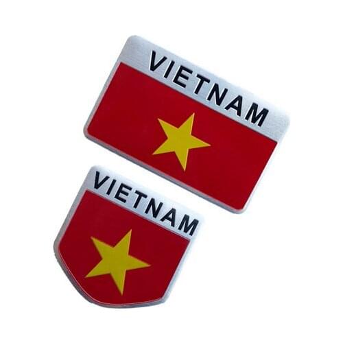 Set Vietnam Flag Emblem Badge Motorcycle Fairing Decal Sticker for Auto Doors Windows Trunks Car Accessories