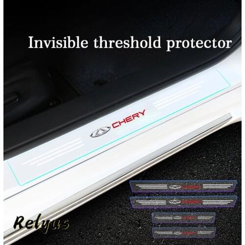 Car Door Sill Stickers Edge Protector Anti Scratch Transparent Film For Chery Tiggo 2 3 4 5 7 Pro Arrizo EQ7 Accessories