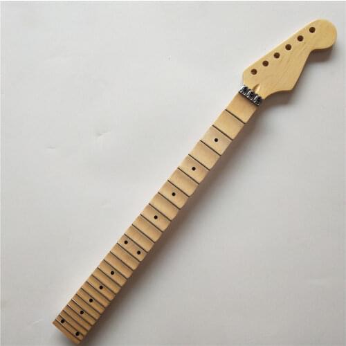 New Full scalloped Guitar Neck Replacement 24 Fret Maple ST style Floyd rose nut