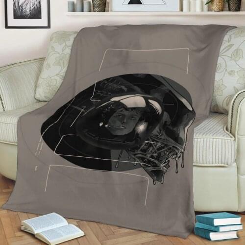 Alien 3D Print Plush Blanket Throw On Sofa Home Decor Soft Warmth Washable Nap Blanket Dropshipping