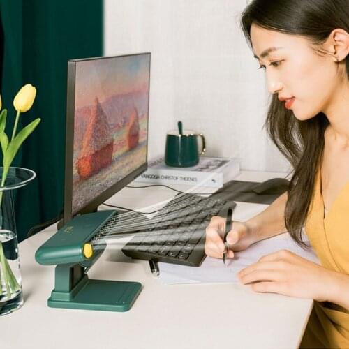 Portable Compact Desktop Fan Hanging Electric Mini Cooling Fan Battery Desktop Fan for Travel Sport