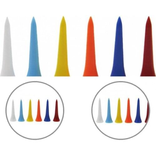 Mixed Color 100Pcs/Set Great Professional Multi-colored Golf Tees Golf Accessories Spin Golf Tees Easy to Use for Yard