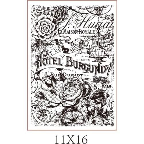 Flowers Transparent Clear Silicone Stamp/Seal for DIY scrapbooking/photo album Decorative clear stamp sheets B0178