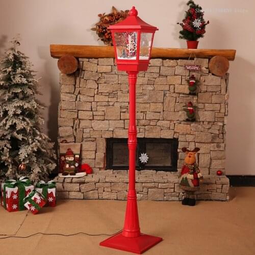 Christmas decorations western style snow street lights music snow lights living room lights shopping mall hotel Festival props