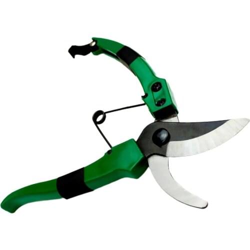 Iron Secateurs Cutter Durable Sharp Blade Garden Secateurs Safety Lock Design Hand Pruning Shears Plants Fruit Branch Secateurs