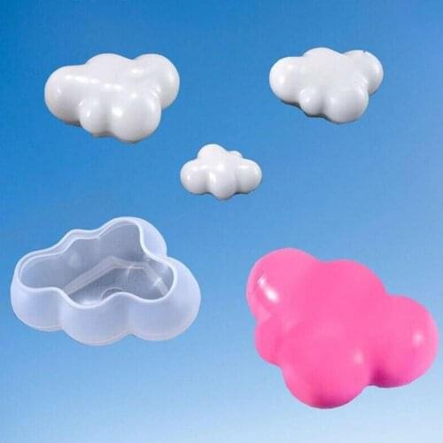 1 Piece Of 3D Cloud Shape Chocolate Silicone Mold Mousse Fudge Pudding Soap Cube Decoration Cake Baking Tools Ice Candy Mol