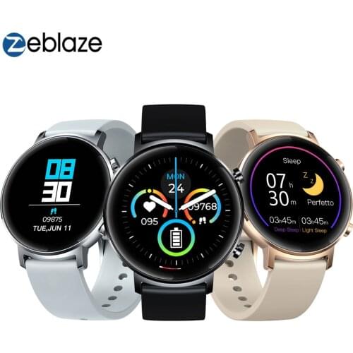 Original Zeblaze GTR Heart Rate Blood Pressure Smartwatch 10 Professional Sports Modes 30 days Battery Life Smart Watch