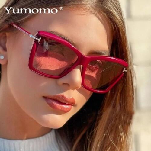 Oversized Cat Eye Sunglasses Women Classic Square Gradient Sun Glasses For Female Fashion Vintage Ladies Shades UV400 Eyewear